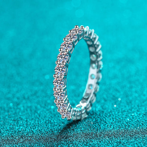 Eternity Moissanite Engagement Ring Ana - Jewelry